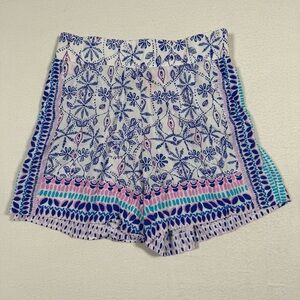 Lilly Pulitzer Neilah Shorts time to shine print blue pink XXS